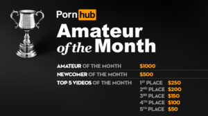 porn hub amateur of the month
