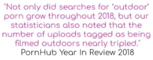 outdoor pornhub year in review 2018