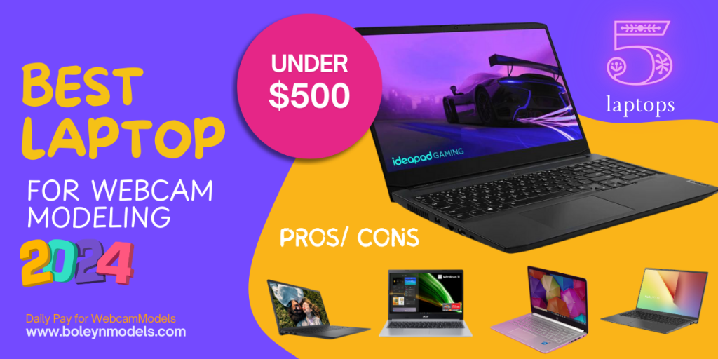 What’s the best laptop under $500 for webcam modeling?